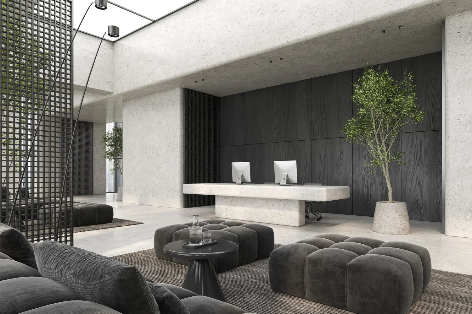 Modern reception interior